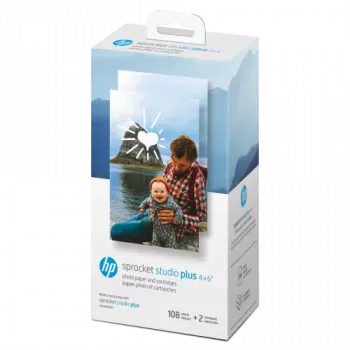 HP Sprocket Studio Plus 4x6 valokuvapaperi (108 arkkia) - kiiltävä