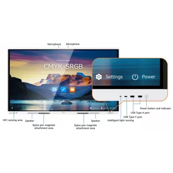 HUAWEI IdeaHub Board 3 Pro IHB2-86PB älykäs yhteistyölaite 86 tuuman infrapunanäyttö Jade White