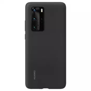 Huawei P40 silikonikotelo musta