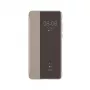 Huawei P40 Smart View Flip Cover -kotelo khaki