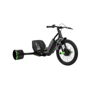 Huffy Green Machine Drift Trike, 36V sähkö, musta/vihreä, 350W harjaton moottori, 20