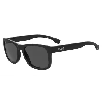 HUGO BOSS BLACK BOSS1568S807 suorakaiteen muotoiset aurinkolasit, musta/harmaa, 55/18/145 mm