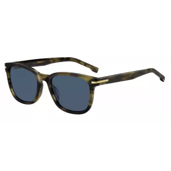 HUGO BOSS BLACK BOSS1722GS517 suorakaiteen muotoiset aurinkolasit musta kehys harmaat linssit 54 mm