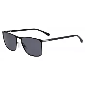 HUGO BOSS BLACK SUNGLASSES BOSS1004SITO6 suorakaiteen muotoinen asetaattikehys harmaat lasit 56/17/145 mm