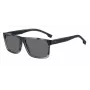 HUGO BOSS BLACK aurinkolasit BOSS1760GS38I miesten kulmikas kehys tummanharmaat linssit 59 mm