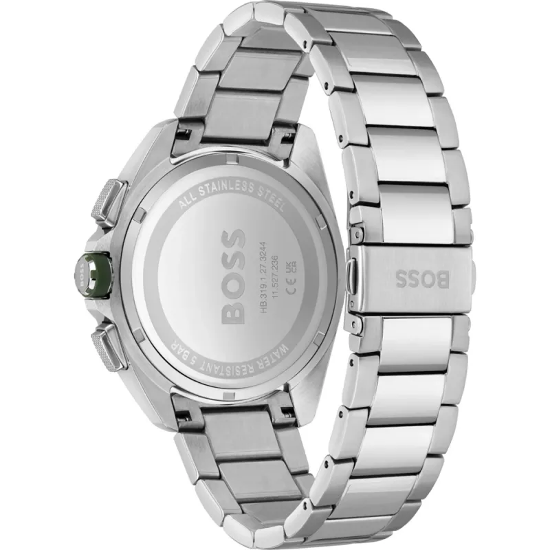 HUGO BOSS miesten kello 1513951 44mm ruostumaton teräs sininen kellotaulu kronografi