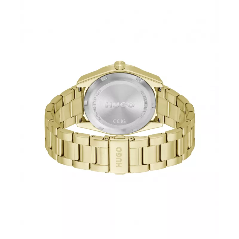 HUGO MAN 1530354 42 mm kvartsikronografi kello musta silikoni