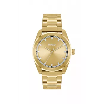 HUGO MAN 1530354 42 mm kvartsikronografi kello musta silikoni