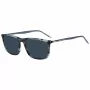 HUGO MAN HG-1374-S-3RA suorakaiteen muotoiset aurinkolasit - musta kehys, harmaat linssit, 57 mm