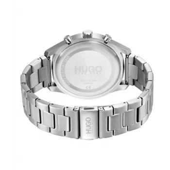 HUGO miesten 1530163 kvartsi analoginen kello 46mm sininen kellotaulu ruskea nahkaranneke