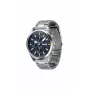 HUGO miesten 1530163 kvartsi analoginen kello 46mm sininen kellotaulu ruskea nahkaranneke