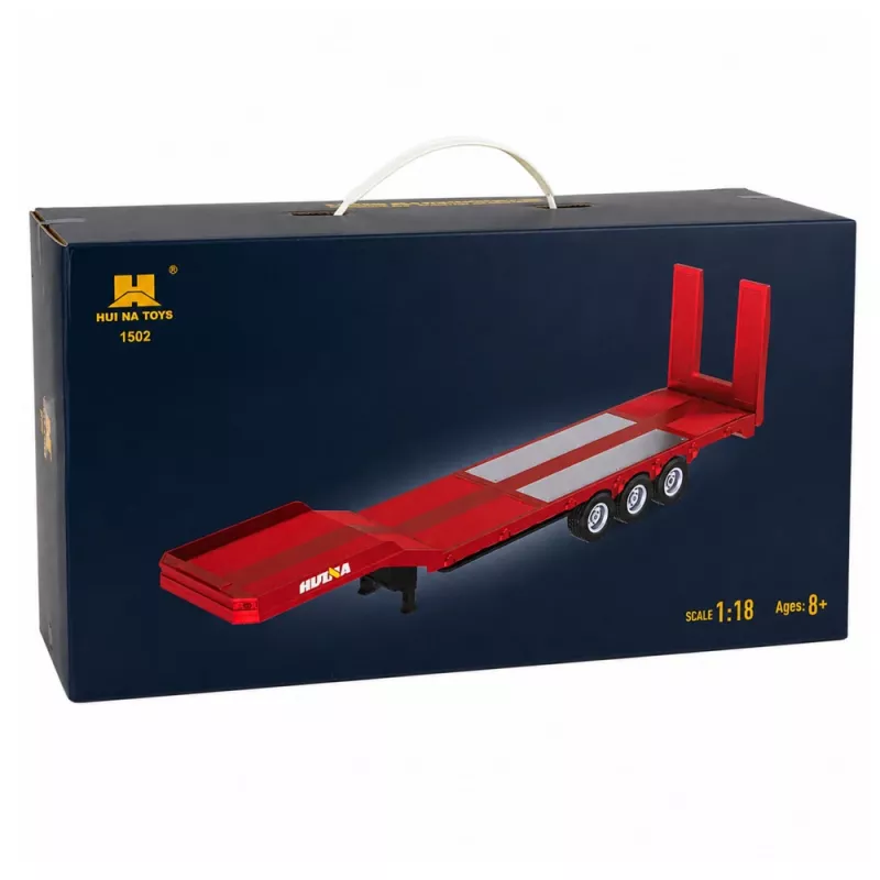 Huina 1:18 matalapohjainen perävaunu Scania 770S RC-rekkaan - punainen