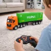 HUINA 1:18 RC kauko-ohjaus kuorma-auto kontilla, valo ja ääni