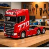 Huina 1501 Scania kauko-ohjattava kuorma-auto, punainen, 1:18