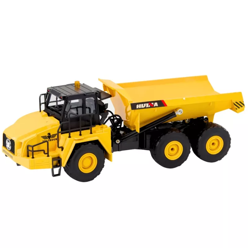 Huina kauko-ohjain RC kippiauto 1553 keltainen 1:16