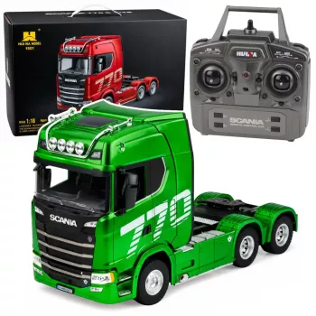 Huina Scania Truck kauko-ohjain RC vihreä 1:18