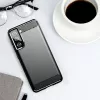 Hurtel Carbon Case joustava suojakotelo Samsung Galaxy S21 FE musta