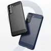 Hurtel Carbon Case joustava suojakotelo Samsung Galaxy S21 FE musta
