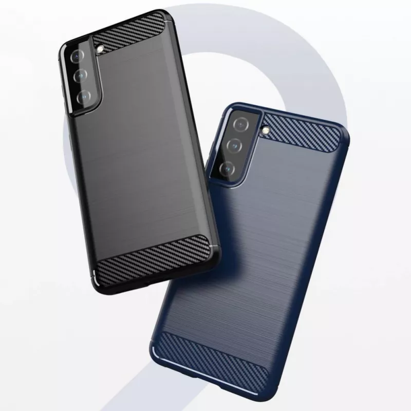 Hurtel Carbon Case joustava suojakotelo Samsung Galaxy S21 FE musta