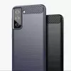 Hurtel Carbon Case joustava suojakotelo Samsung Galaxy S21 FE musta