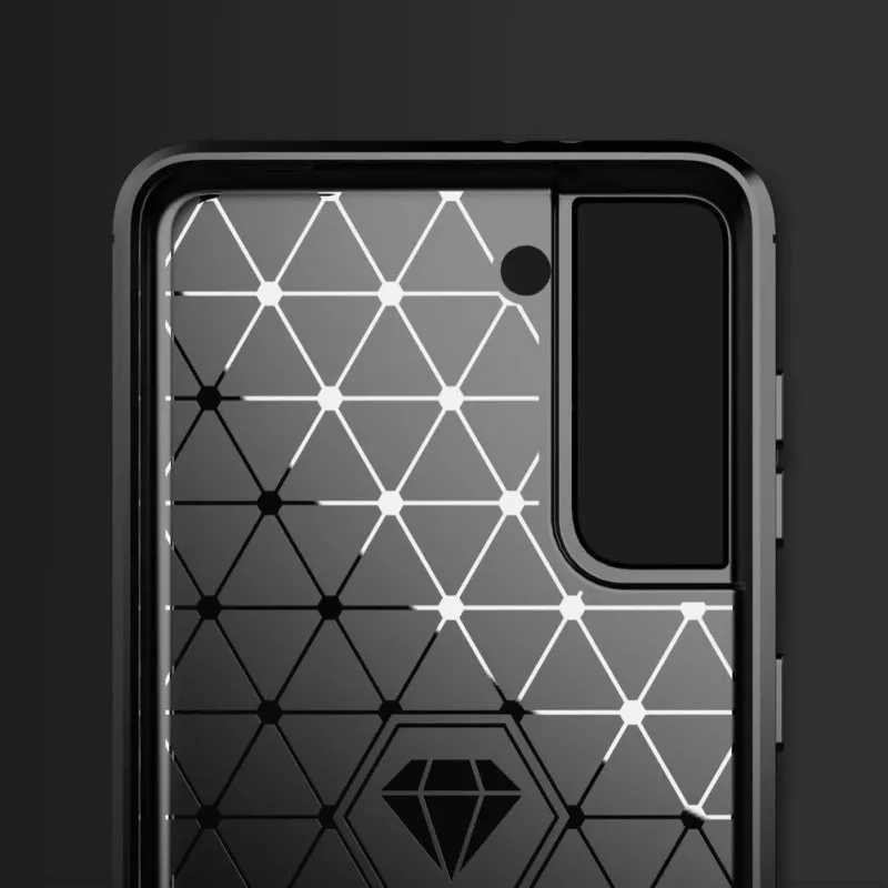 Hurtel Carbon Case joustava suojakotelo Samsung Galaxy S21 FE musta