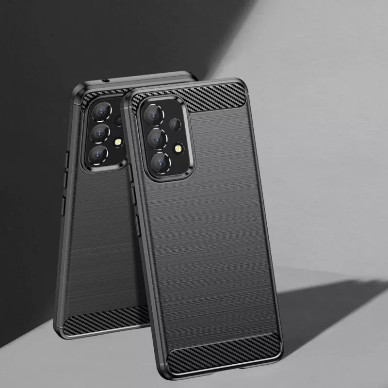 Hurtel Carbon Case joustava suojakotelo Samsung Galaxy A53 5G musta