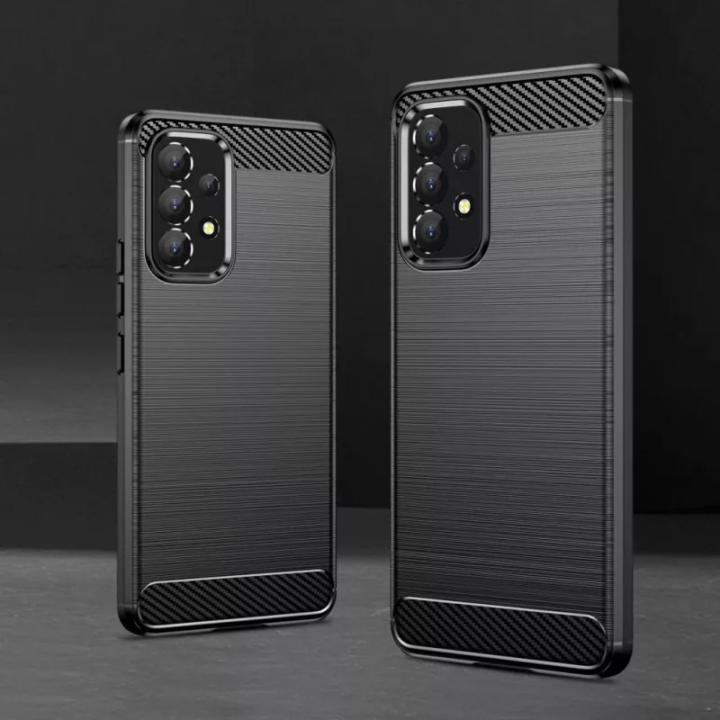 Hurtel Carbon Case joustava suojakotelo Samsung Galaxy A53 5G musta