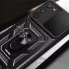 Hurtel Hybrid Armor Camshield -kuori Samsung Galaxy A14 - sininen