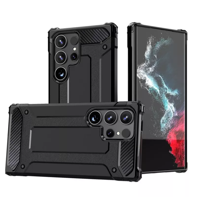 Hurtel Hybrid Armor -kotelo Apple iPhone 15 Pro - musta