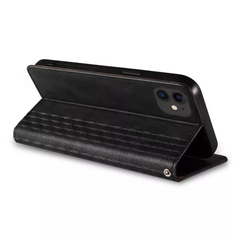 Hurtel Magnet Strap kuori iPhone 13 Mini - lompakkokotelo mini kaulanauhalla - musta