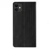 Hurtel Magnet Strap kuori iPhone 13 Mini - lompakkokotelo mini kaulanauhalla - musta