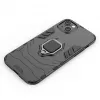 Hurtel Ring Armor -kotelo iPhone 14 Plus, panssaroitu kotelo magneettisella pidikkeellä, rengas, musta