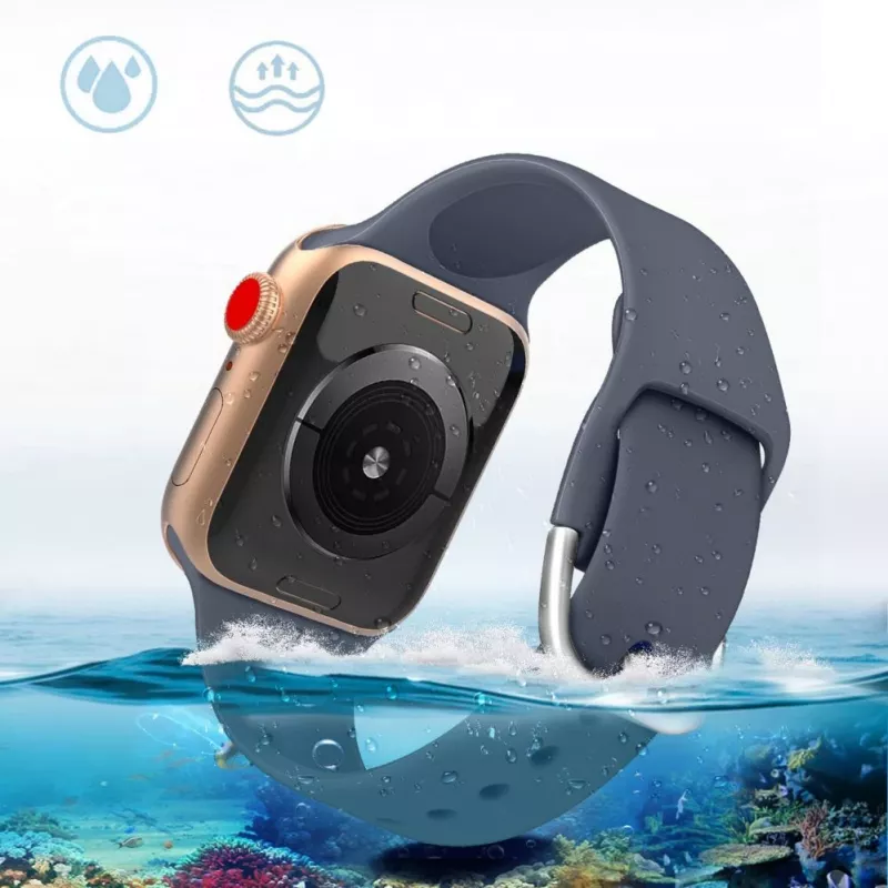 Hurtel silikoniranneke APS Apple Watch 38/40/41mm ranneke kelloranneke - musta