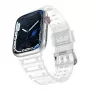 Hurtel Strap Triple Protection Apple Watch 42/44/45/49 mm ranneke - läpinäkyvä