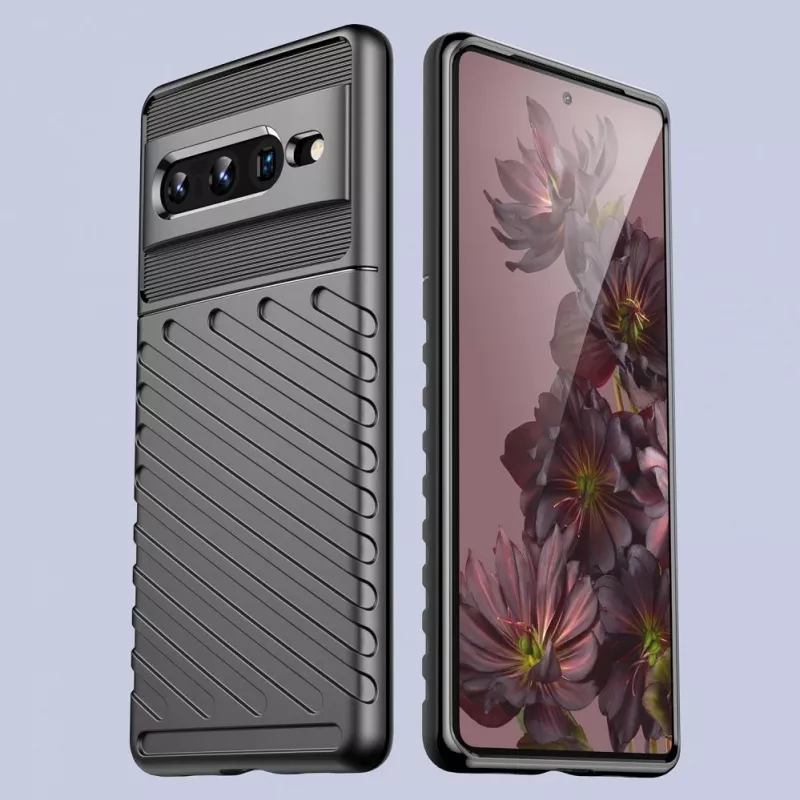 Hurtel Thunder kuori joustava panssaroitu suojus Google Pixel 7 Pro musta