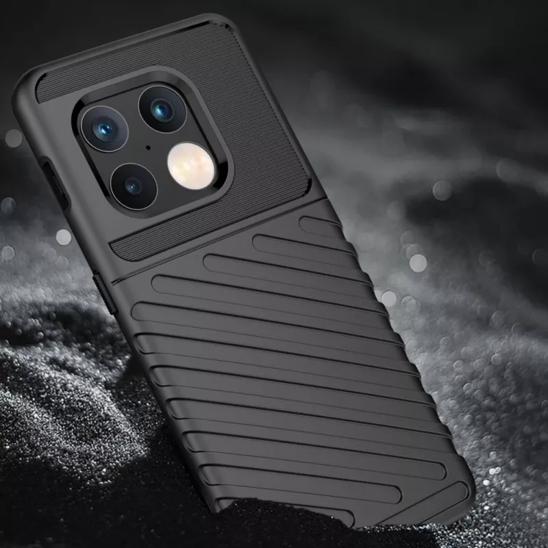 Hurtel Thunder -kotelo joustava panssaroitu suojakotelo OnePlus 10 Pro musta