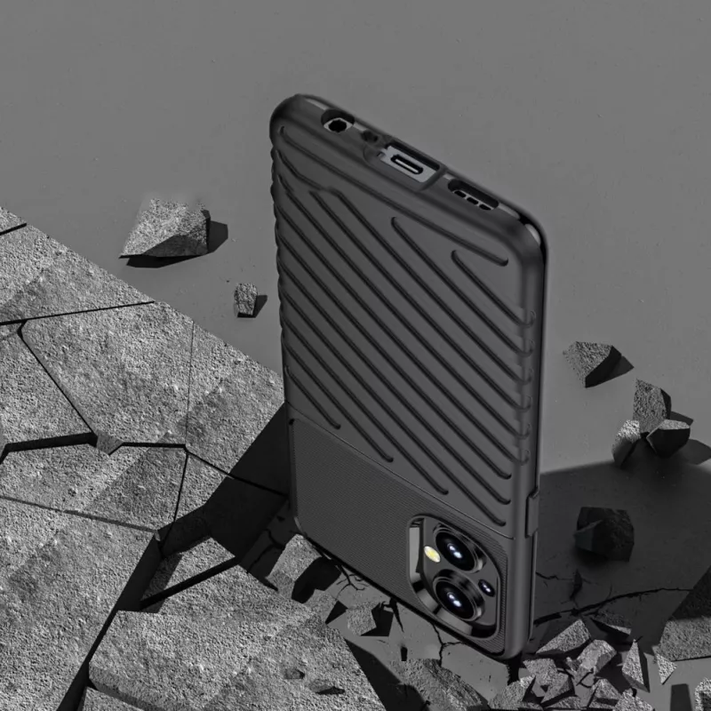 Hurtel Thunder Case joustava panssaroitu suojakotelo OnePlus Nord N20 5G musta