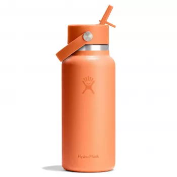 Hydro Flask 946 ml Wide Flex Straw Cap 32OZ Nectar Orange