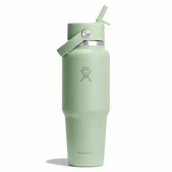 Hydro Flask Travel Bottle Wide Flex Straw Cap 32OZ 946 ml Aloe