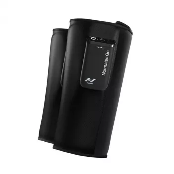 Hyperice Normatec Go pohkeen hierontalaite dynaamisella ilmapuristuksella ja Bluetoothilla