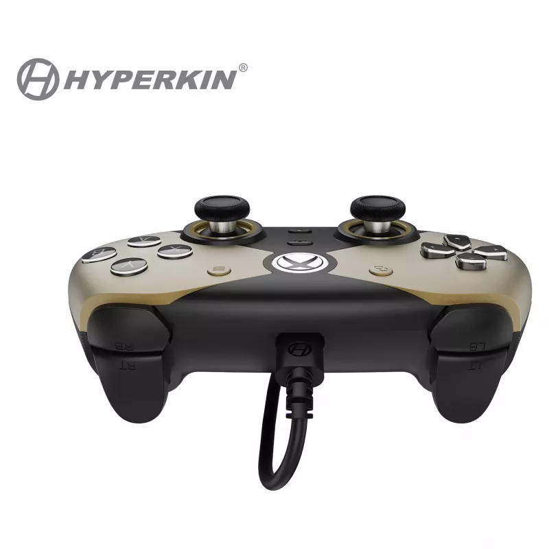 Hyperkin The Competitor langallinen ohjain Xbox Series X|S-, Xbox One- ja PC-laitteille, kulta