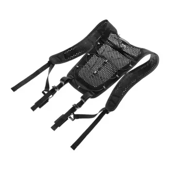 Hypershell AeroFlex olkahihna – ergonominen Air-Mesh-pehmuste, universaali istuvuus, 20 kg kuormitus, Stealth Black