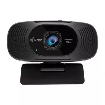 I-TEC Solomon 200 Full HD 1080p yrityswebkamera kahdella mikrofonilla ja tietosuojaliuskalla