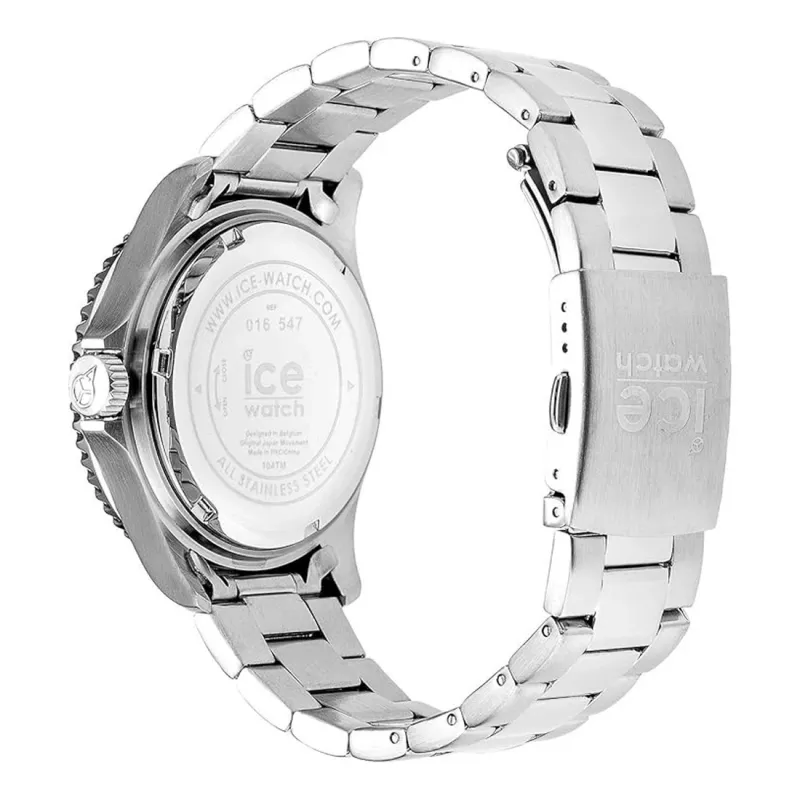 ICE MAN IC016547 44mm analoginen kvartsikello, musta silikoniranneke
