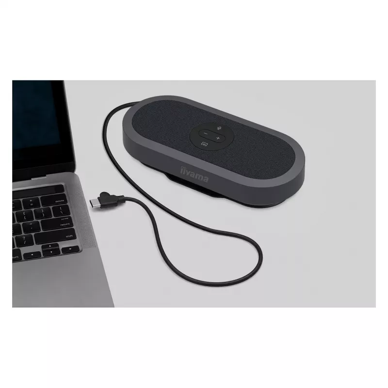 IIYAMA WP-MEET03M langaton esityslähetin 8-mikrofoniryhmällä, 4K UHD, USB-C, musta
