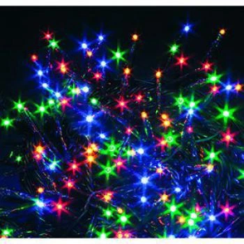 iLike 100 LED monivärinen valosarja vihreä johto 3 m