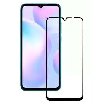 iLike 2.5D Full Glue karkaistu lasi -näytönsuojakalvo Xiaomi Redmi 9 (musta kehys)