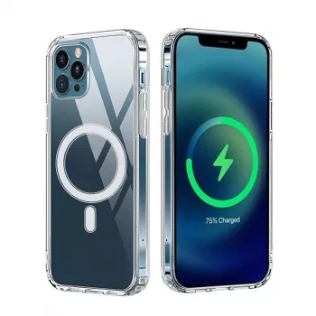 iLike Anti Shock 1,5 mm Mag kuori Samsung Galaxy A17 4G / A17 5G läpinäkyvä Big Hole