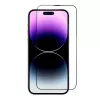 iLike Apple 5D Full Glue karkaistu lasi iPhone 13 / 13 Pro / 14 musta + asennusteline