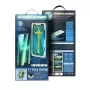 iLike Apple 5D Full Glue karkaistu lasi iPhone 13 / 13 Pro / 14 musta + asennusteline